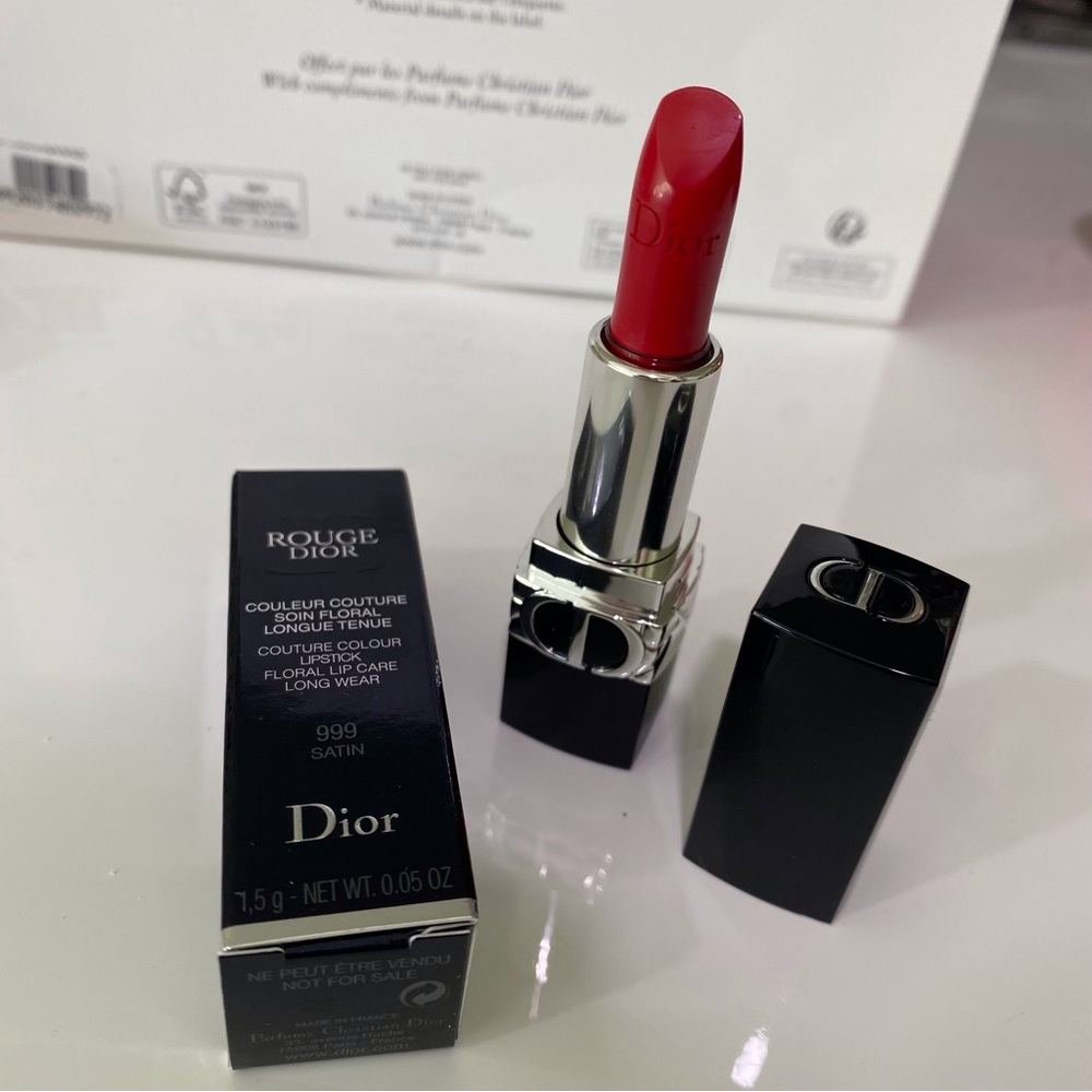 DIOR BEAUTY Rouge Dior Couture Color Lipstick Long-Wear 999 MINI SIZE